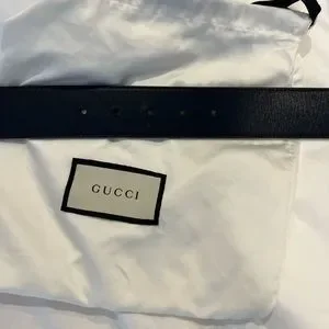 Gucci | Accessories | Authentic Wide Leather Belt Double Gg  display picture 1